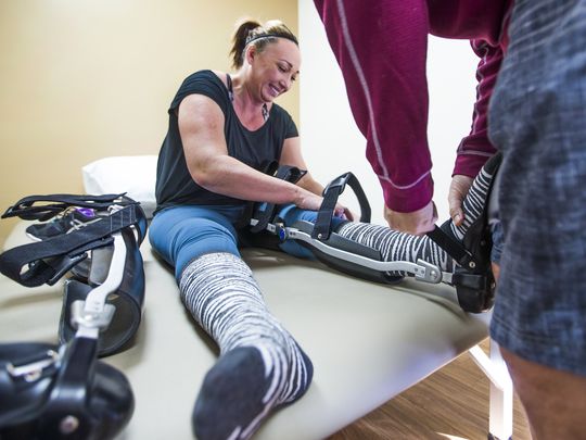 Watch “Olympic gold medal swimmer Amy Van Dyken-Rousen is now an elite wheelchair athlete after accident” on&nbsp;YouTube