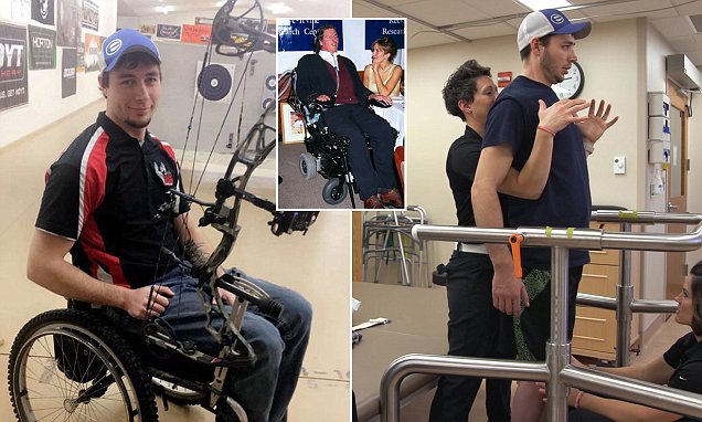 Watch “New spinal implant allows 3 paralyzed men to stand, walk and swim again” on&nbsp;YouTube