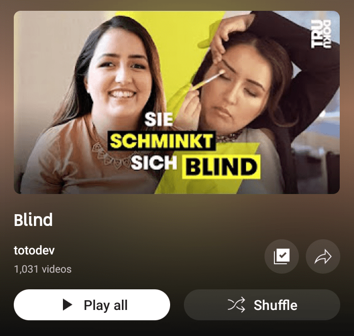 ALL 1031 FEATURED IN “BLIND” YOUTUBE&nbsp;PLAYLIST