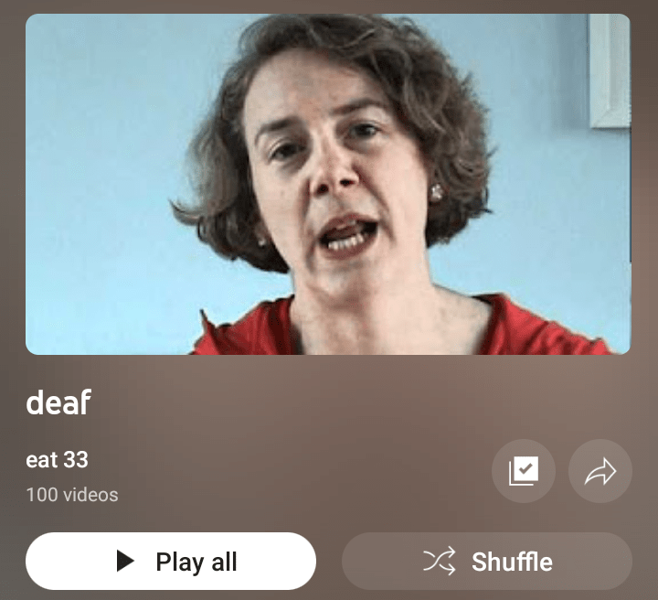 ALL 100 FEATURED IN “DEAF” YOUTUBE&nbsp;PLAYLIST