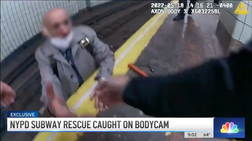 Watch “Blind Man Falls Off NYC Subway Platform, Rescued by Patrol Cops | NBC New York” on&nbsp;YouTube