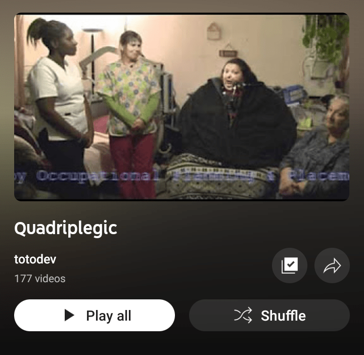 Watch “Quadriplegic” on&nbsp;YouTube